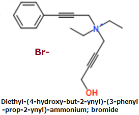 CAS#Diethyl-(4-hydroxy-but-2-ynyl)-(3-phenyl-prop-2-ynyl)-ammonium; bromide